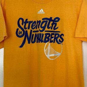 Golden State Warriors "Strength in Numbers" slogan tee